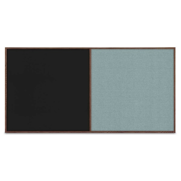 Enclosed Corkboard, 1 Door, 72"x48", 4" Fra, UV3412-BRONZE-DBURGU